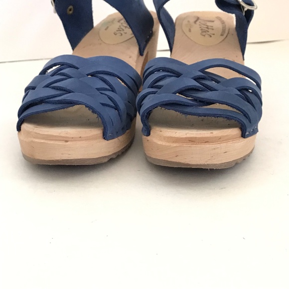 LOTTA’S From Stockholm Clog Sandals Peep Toe Blue Women’s Size 10.5 EU 42 - Picture 7 of 16